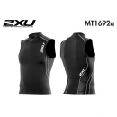 2XU ENDURANCE 3 POCKET SINGLET BLK/BLK MT1692a