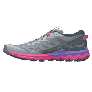 MIZUNO Wave Daichi 7 Women Moonstruck/Stormy Weather/High-Vis Pink