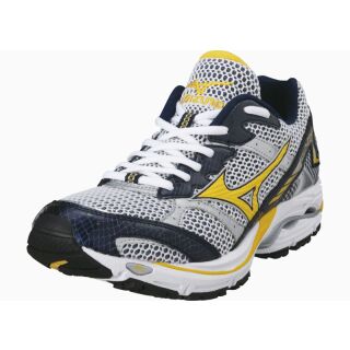 MIZUNO Wave Laser 08Kn-21044 White/Spectra Yellow/Dress Blue